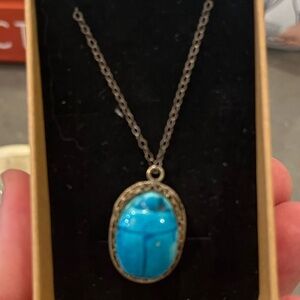 Vintage Egyptian Revival 925 Sterling Silver Necklace